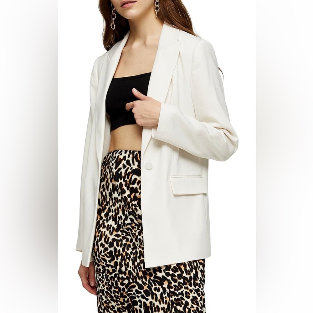 Topshop Ivory Blazer